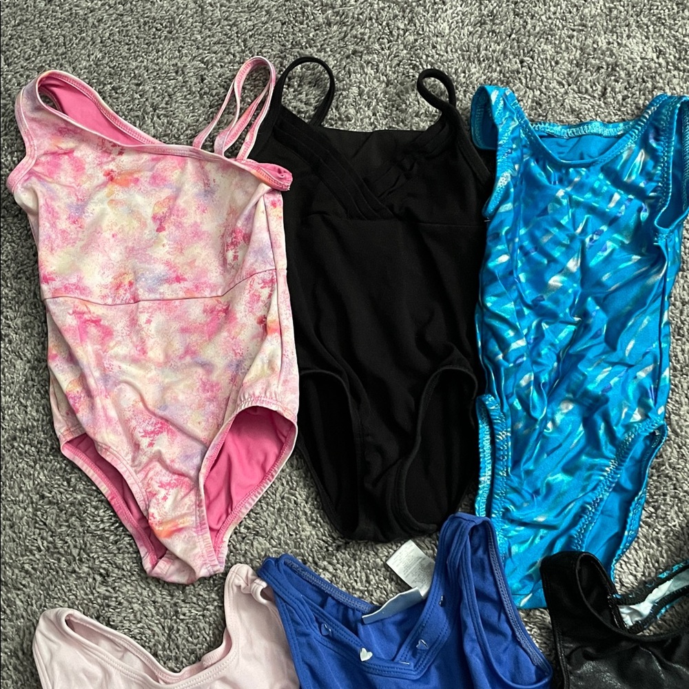 Colorful Girls' Dance Leotards Set XS/S 4-5 - Picture 2 of 6